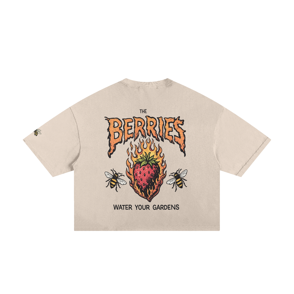 Berries Bee Classic Frayed Boxy Tee