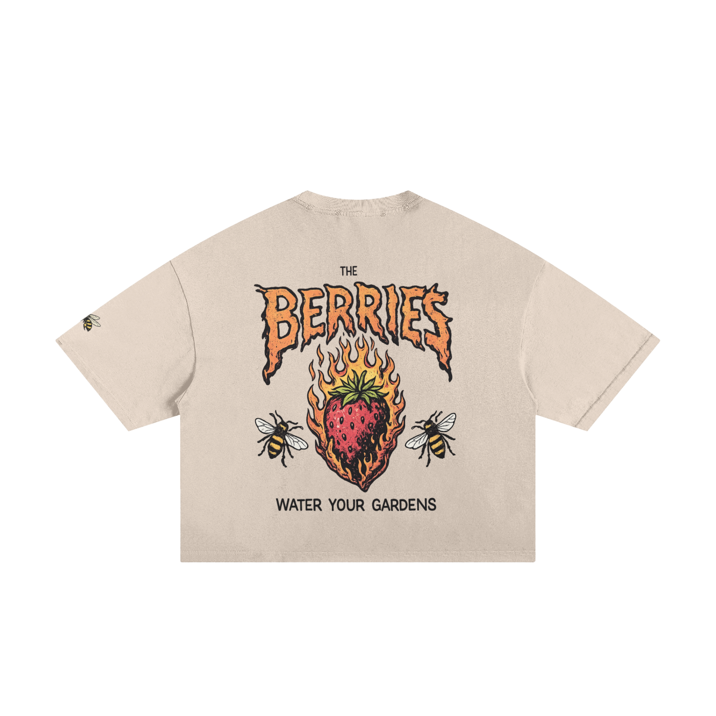Berries Bee Classic Frayed Boxy Tee