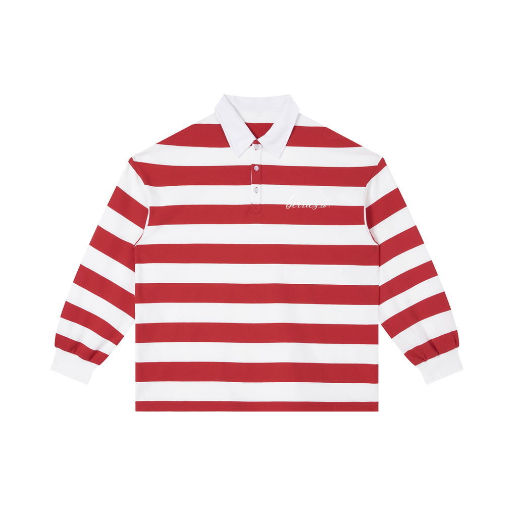 Berries Bee Striped Polo Shirt