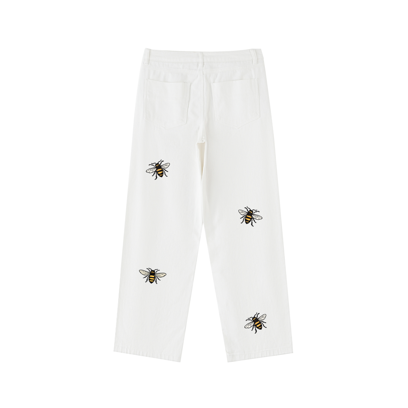 Berries Bee Heavyweight Cotton Straight-Leg Pants