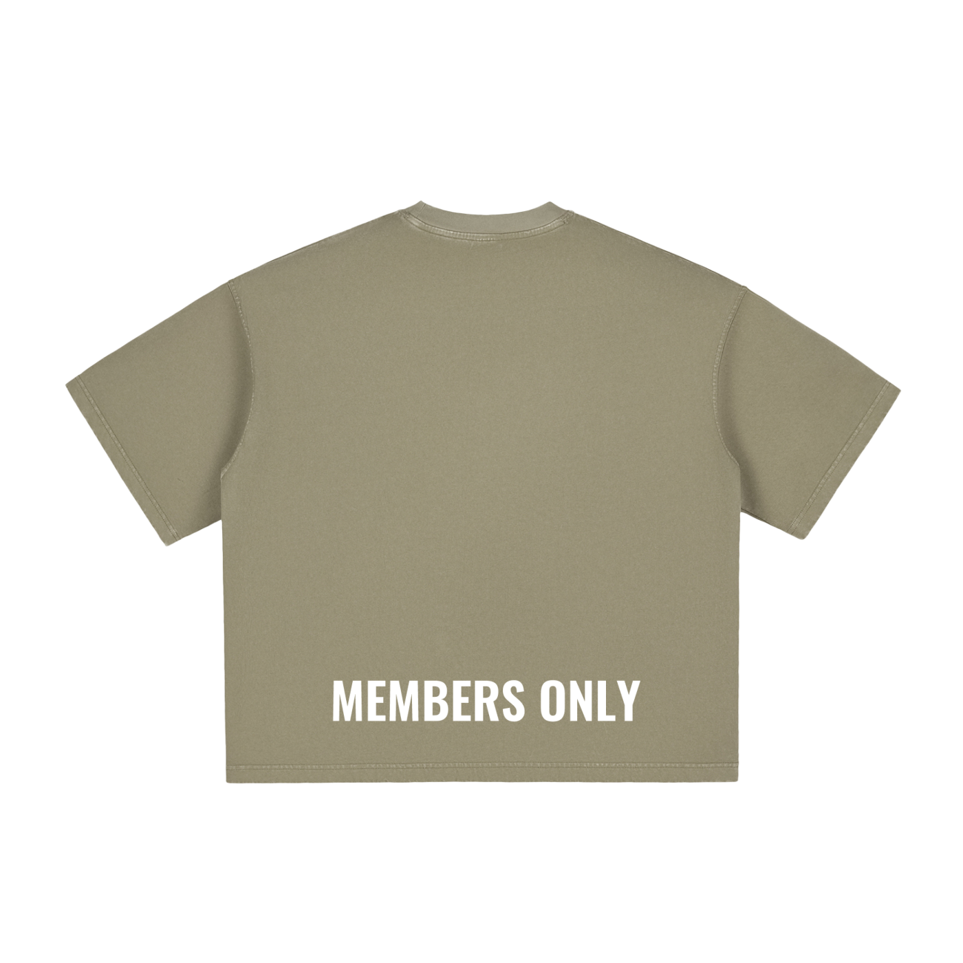 Lifting club white logo Washed Boxy T-Shirt