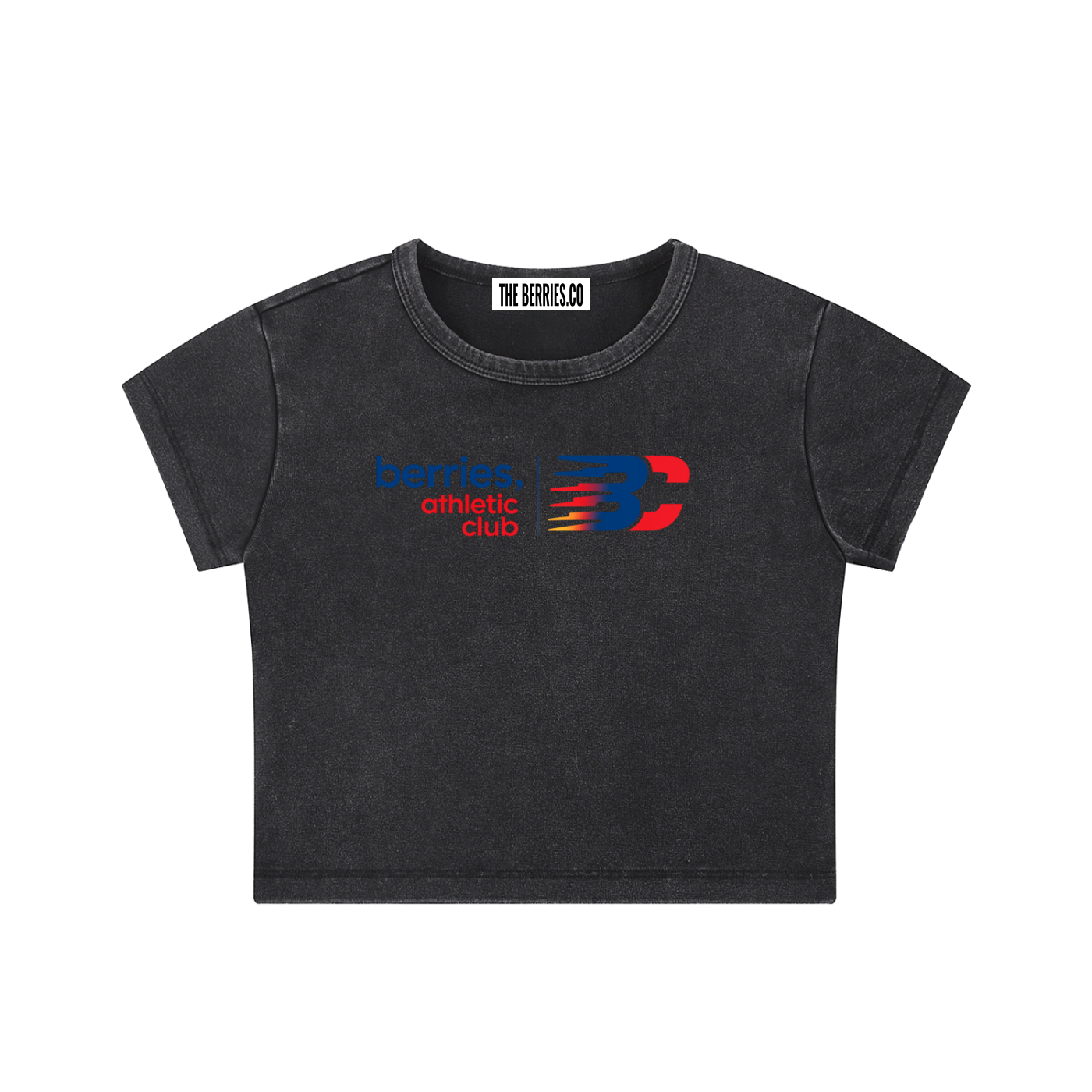 Berries athletics Washed Crop Top