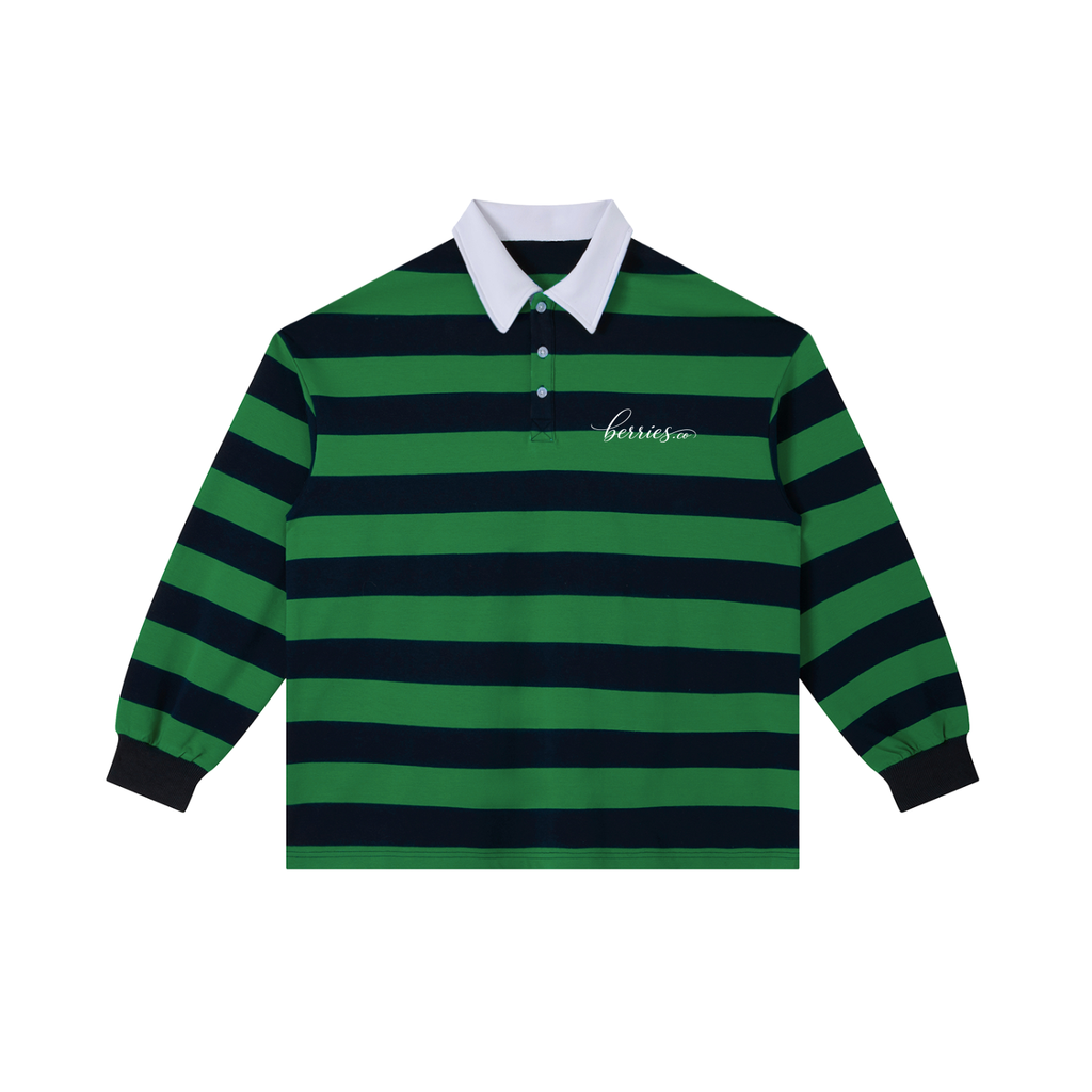 Berries Bee Striped Polo Shirt