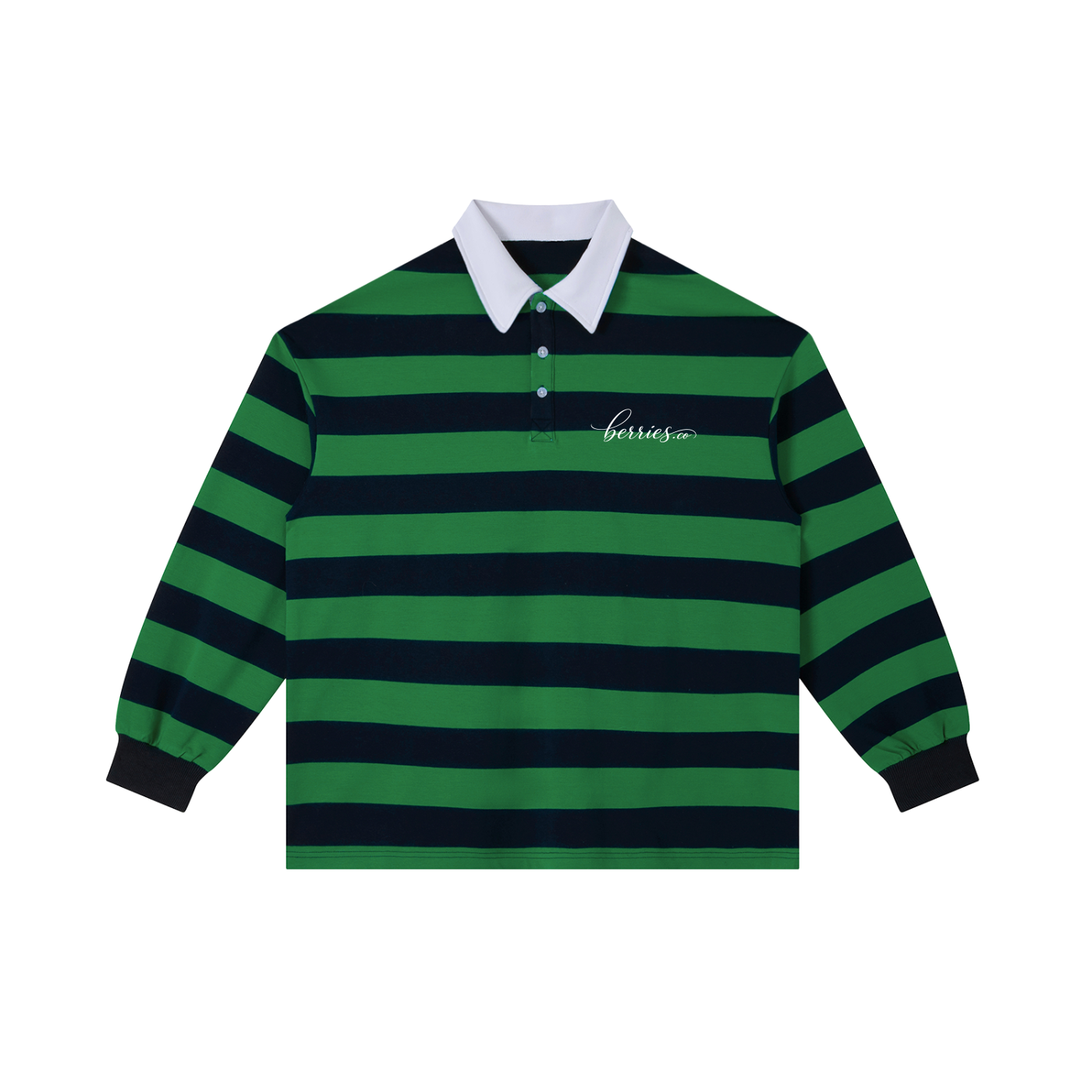 Berries Bee Striped Polo Shirt