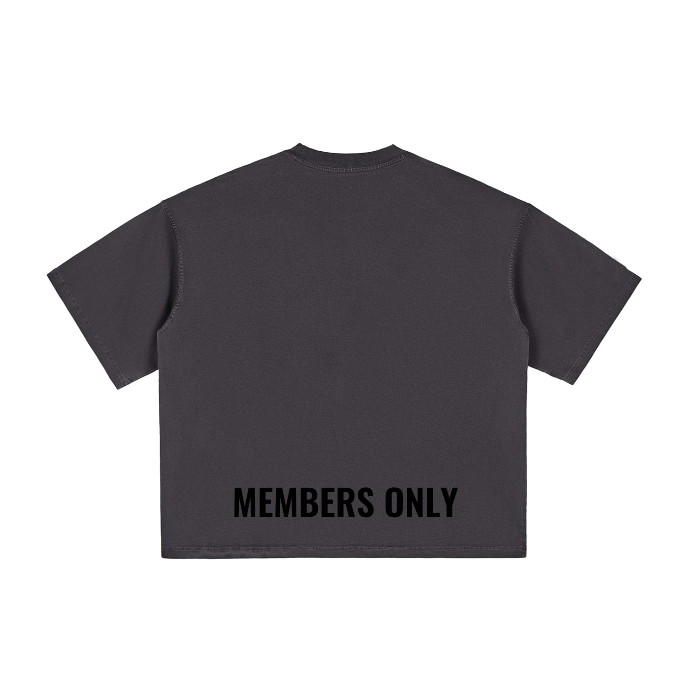 Lifting club black logo washed Boxy T-Shirt