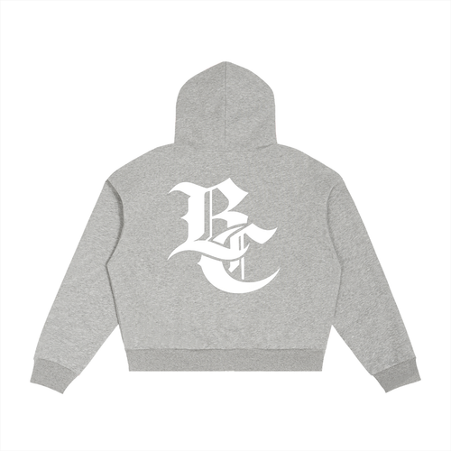 BC Plaid Boxy Zip Hoodie