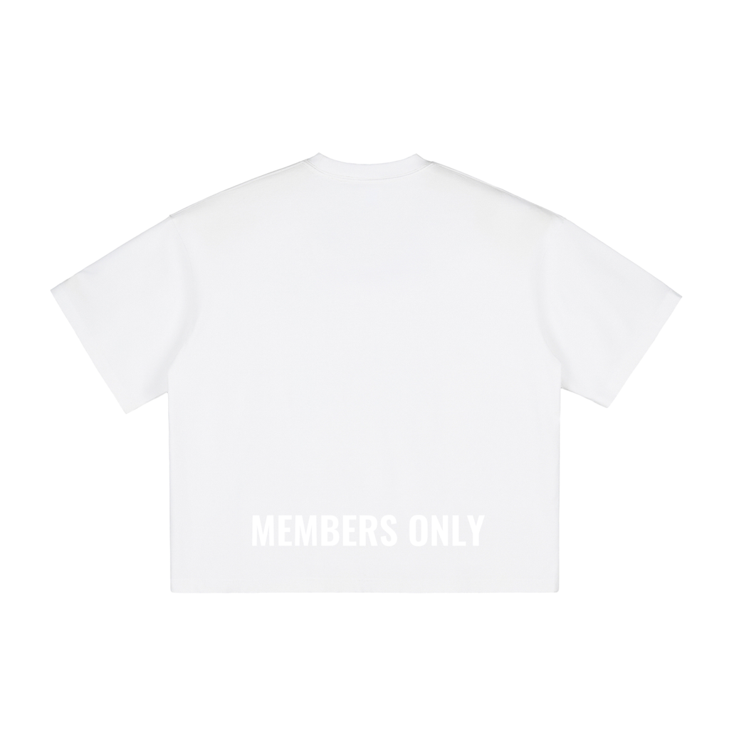 Lifting club white logo Washed Boxy T-Shirt