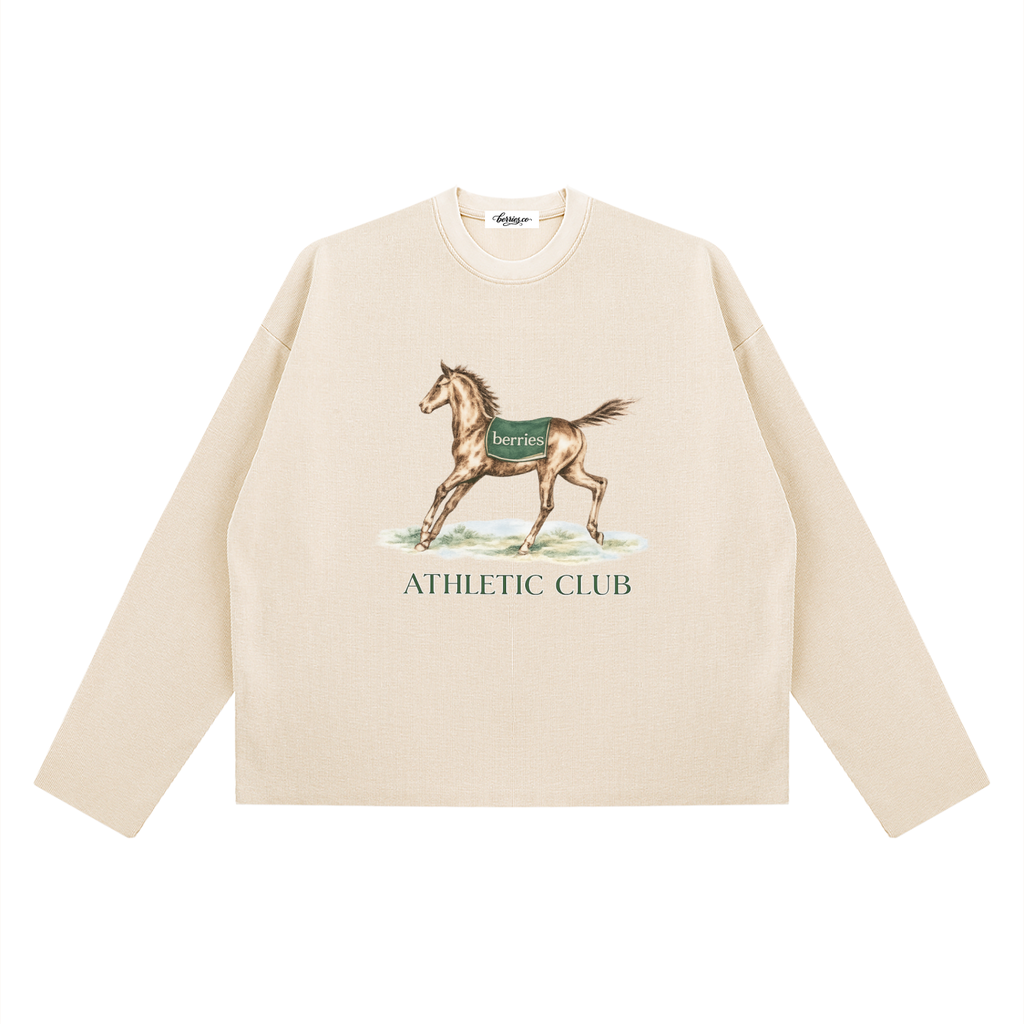 Berries athletics Vintage Wash Boxy  Waffle Raw Edge T-Shirt