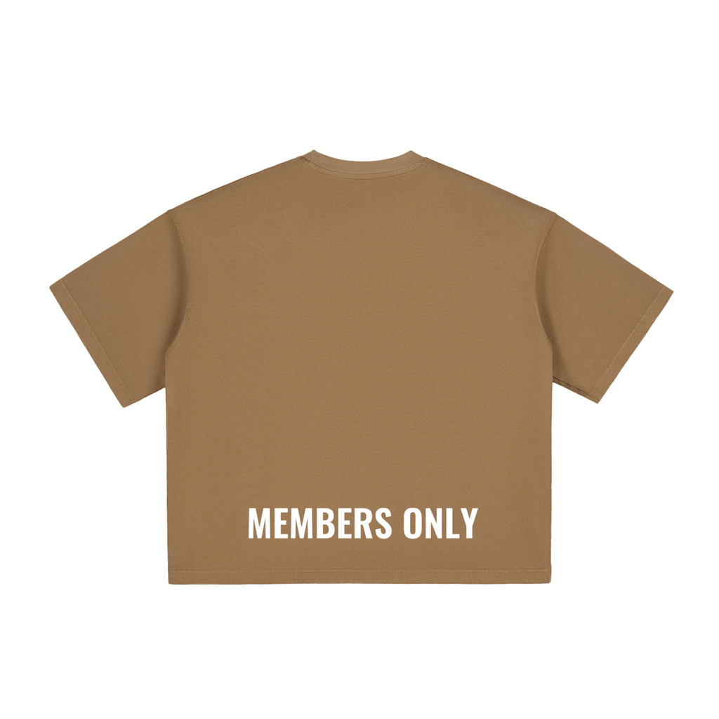 Lifting club white logo Washed Boxy T-Shirt