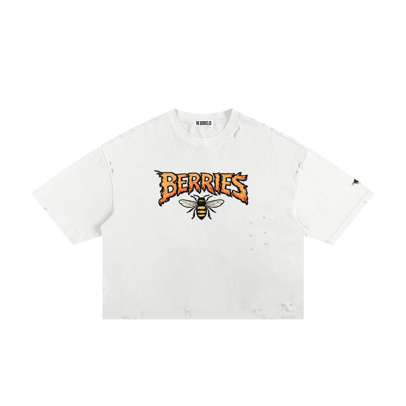 Berries Bee Classic Frayed Boxy Tee