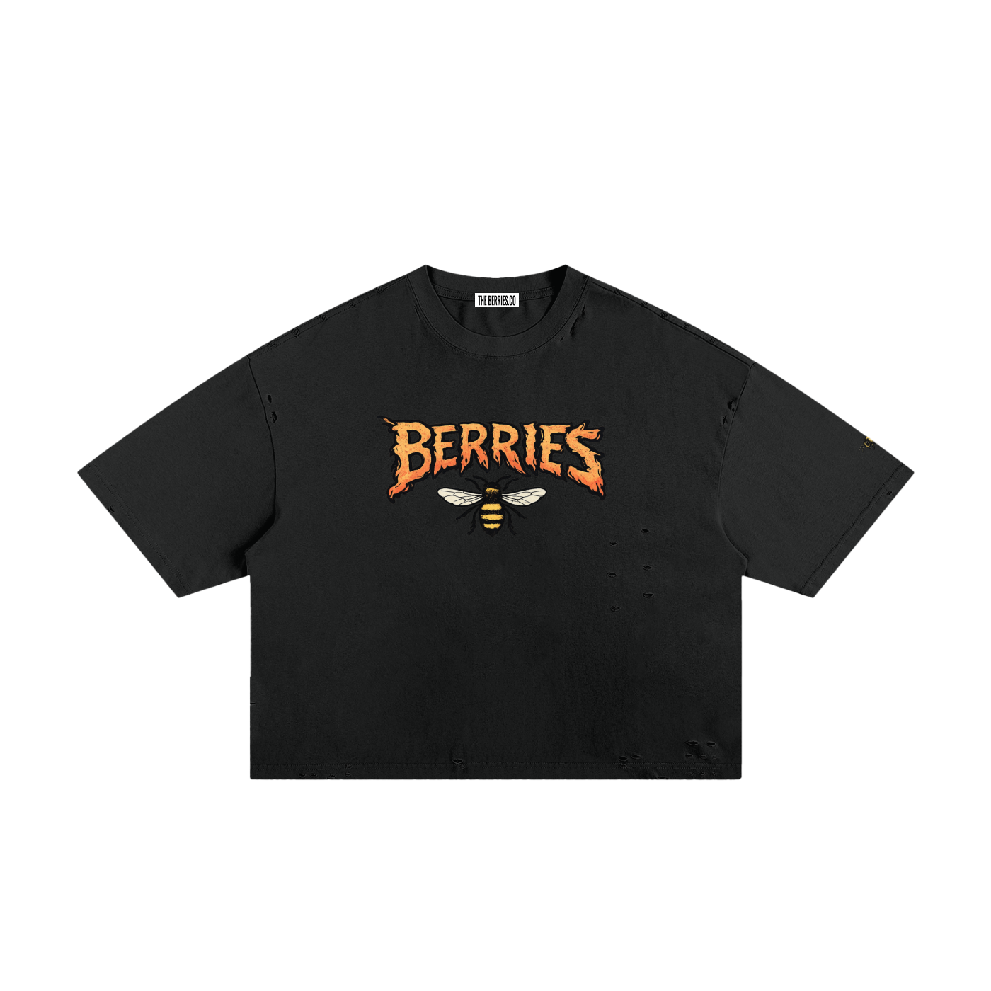 Berries Bee Classic Frayed Boxy Tee