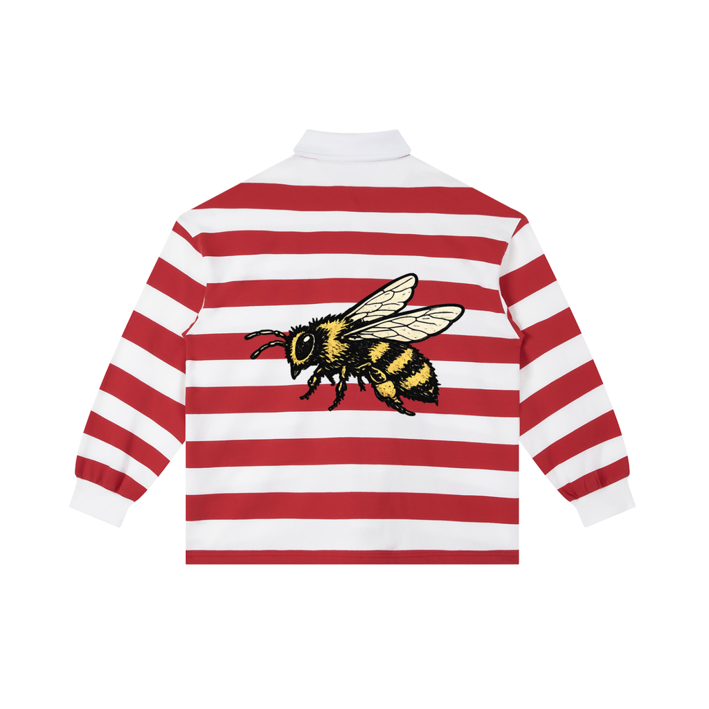 Berries Bee Striped Polo Shirt