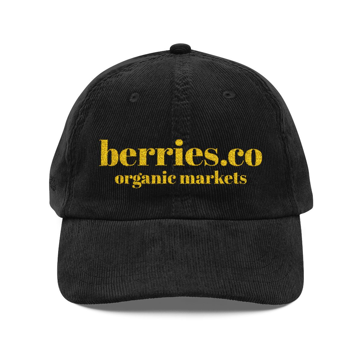 Berries.co embroidered corduroy cap