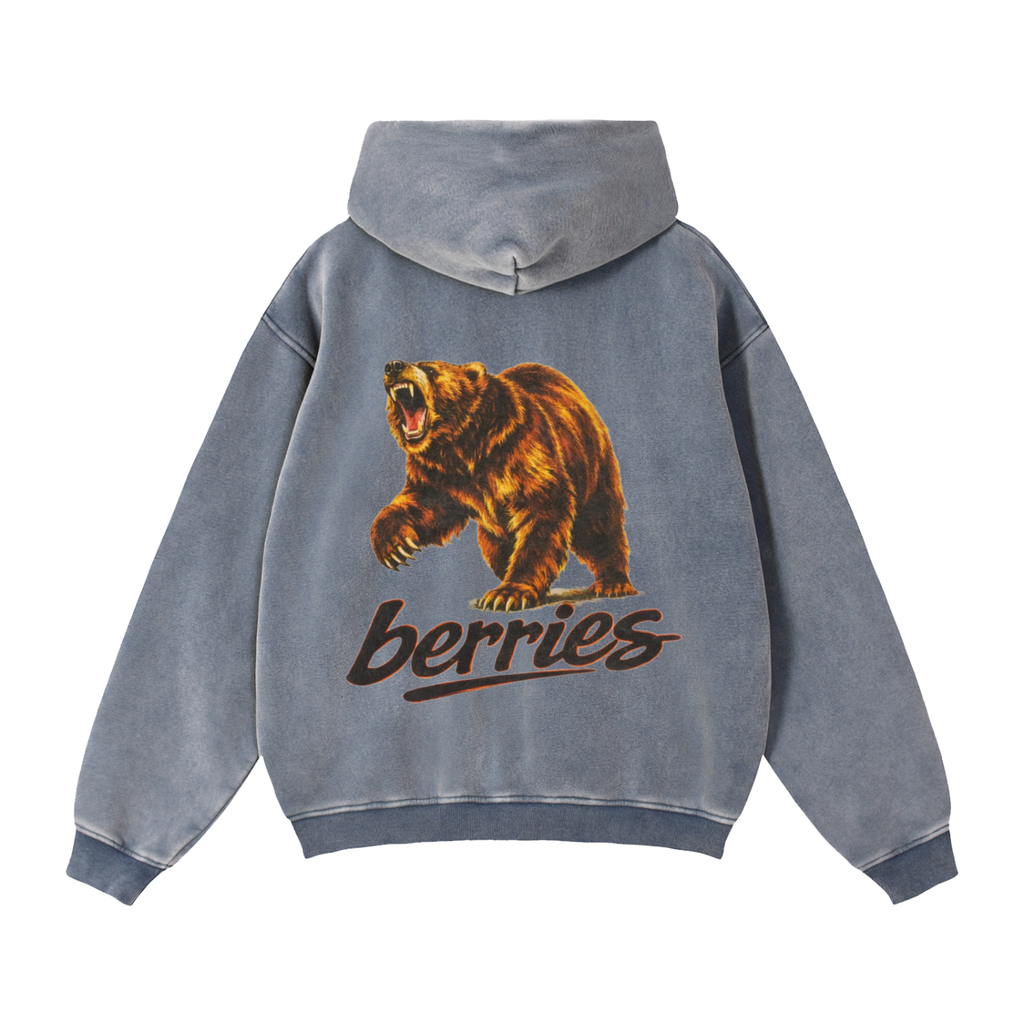 Zip-Through Boxy Fleece Hoodie