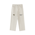 Berries Bee Heavyweight Cotton Straight-Leg Pants