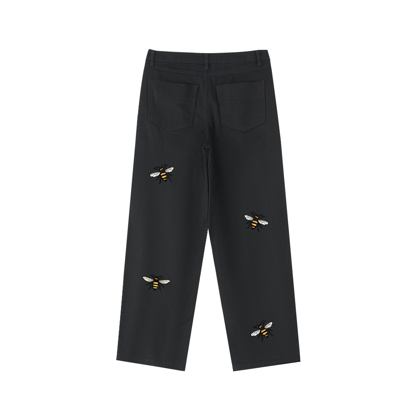 Berries Bee Heavyweight Cotton Straight-Leg Pants