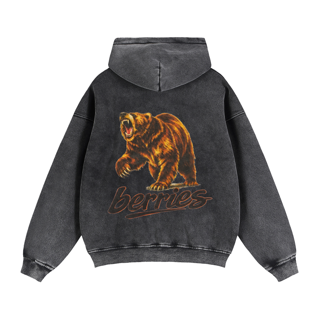 Zip-Through Boxy Fleece Hoodie