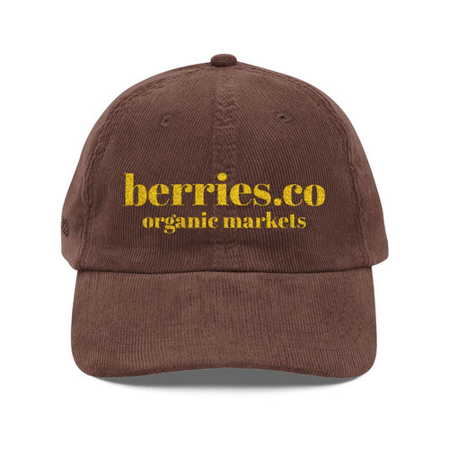 Berries.co embroidered corduroy cap