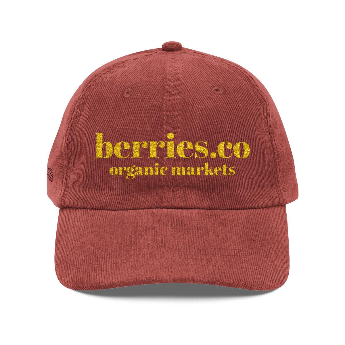 Berries.co embroidered corduroy cap