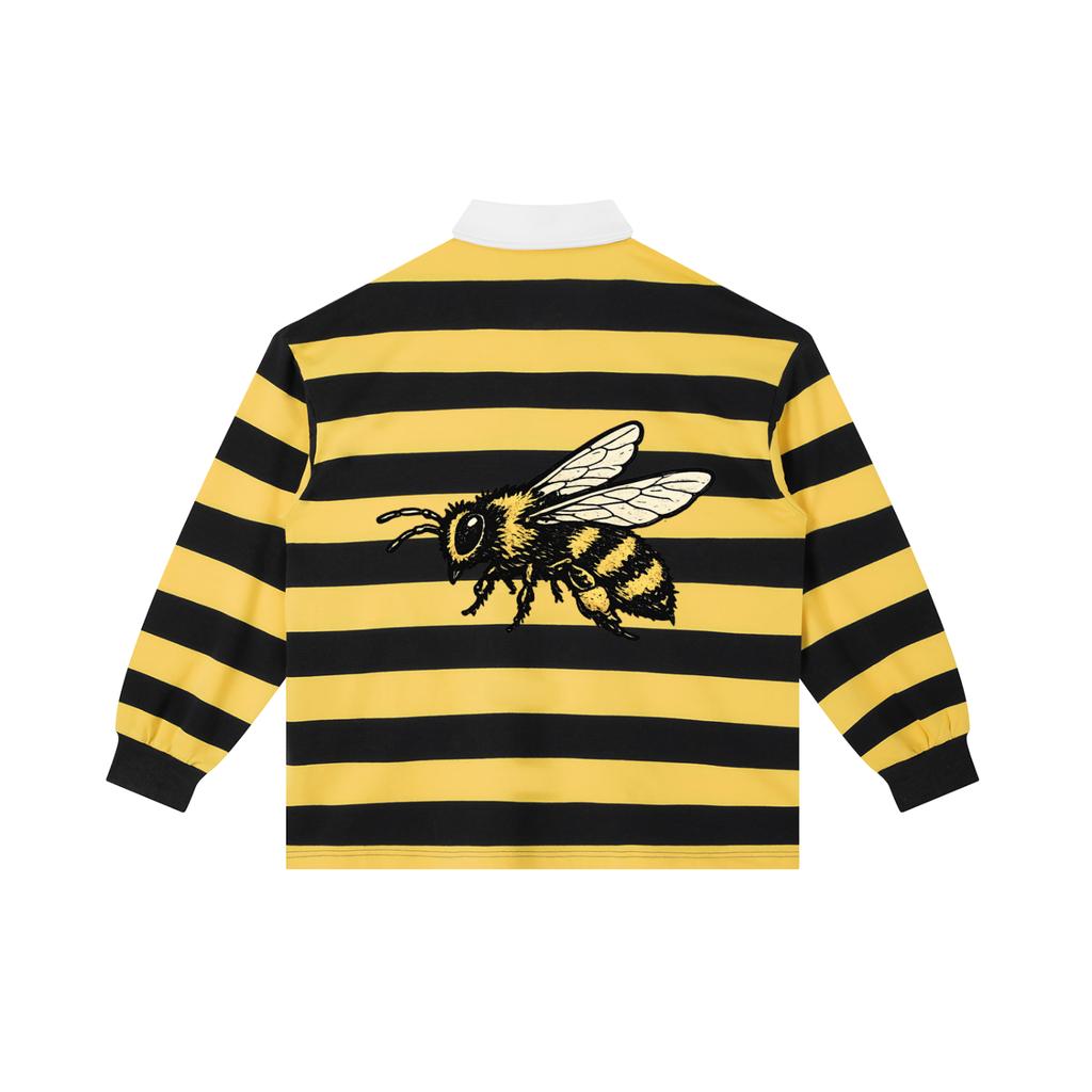 Berries Bee Striped Polo Shirt