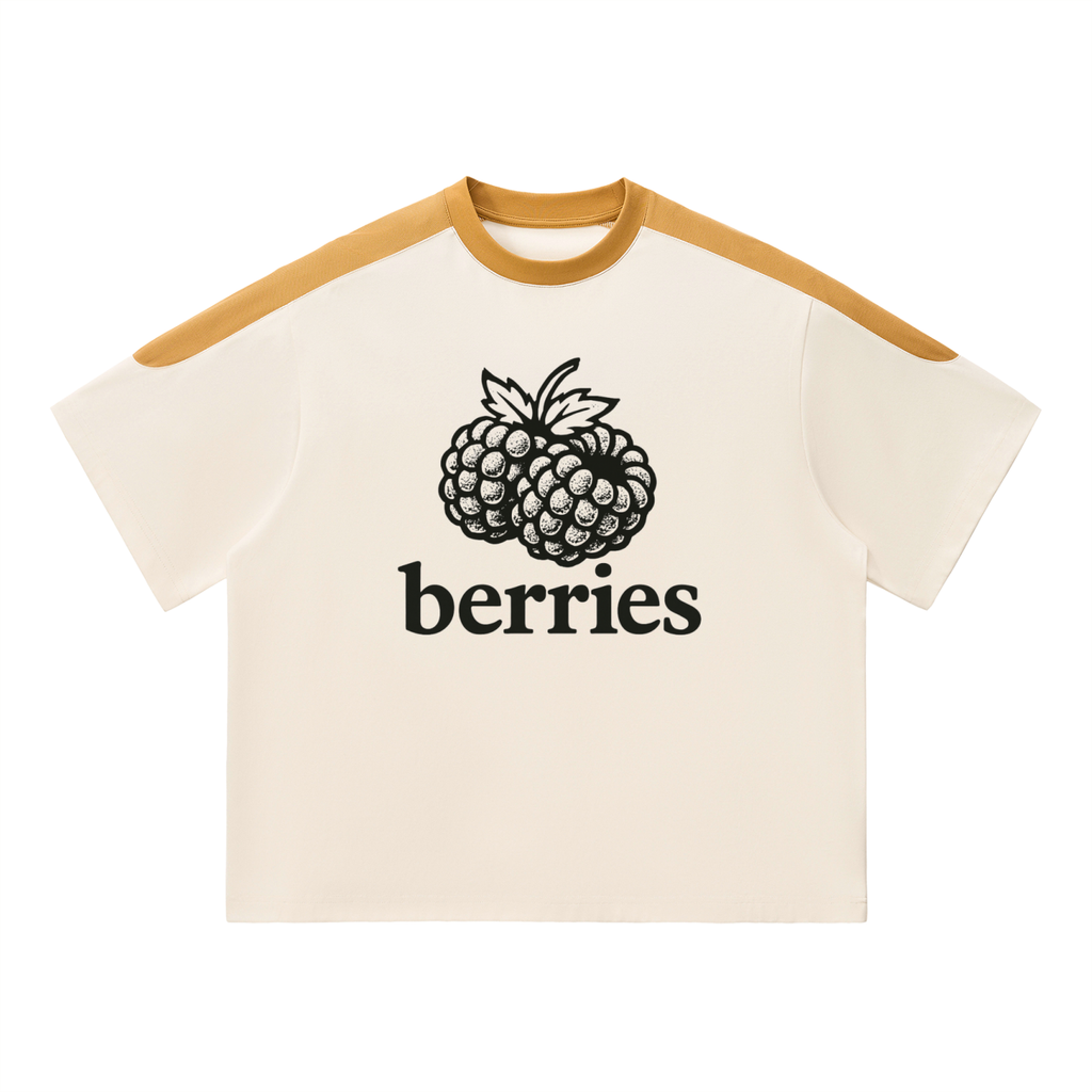 Berries Color Block Oversized T-Shirt