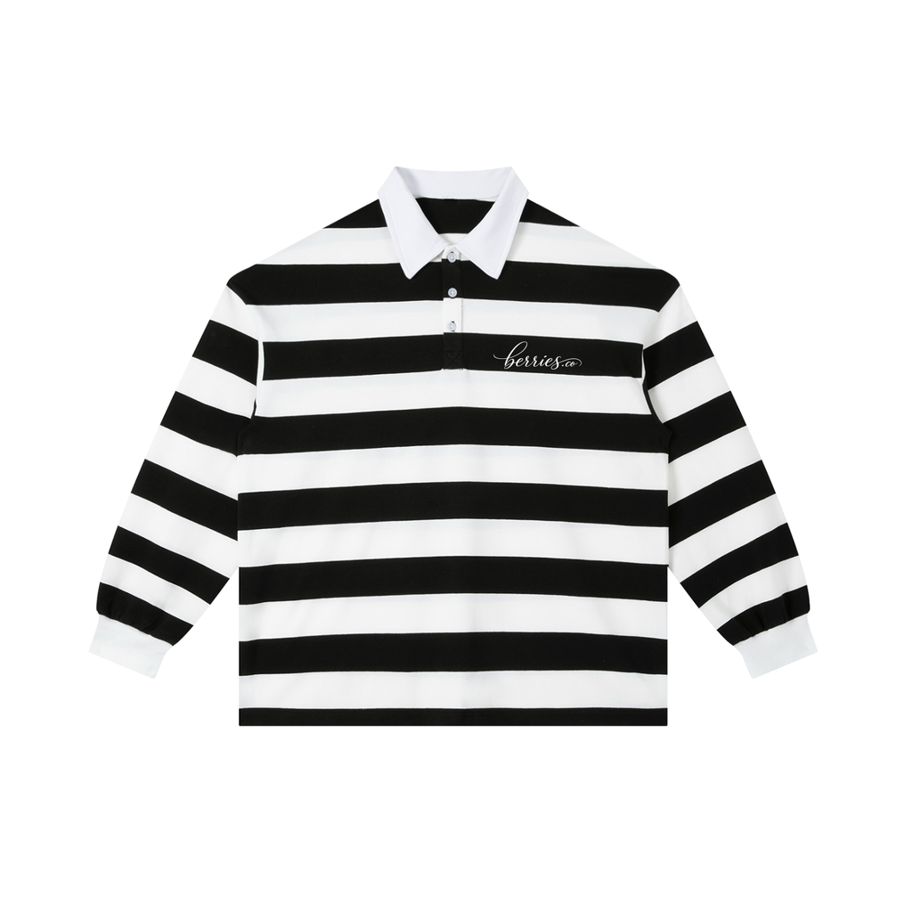 Berries Bee Striped Polo Shirt