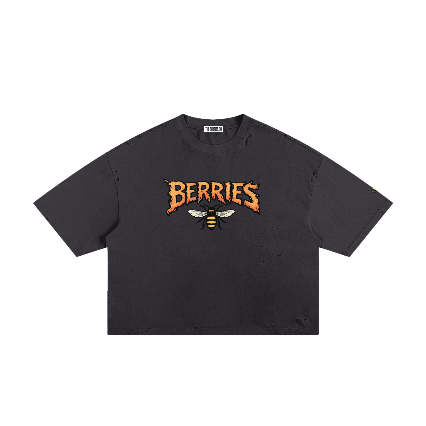 Berries Bee Classic Frayed Boxy Tee