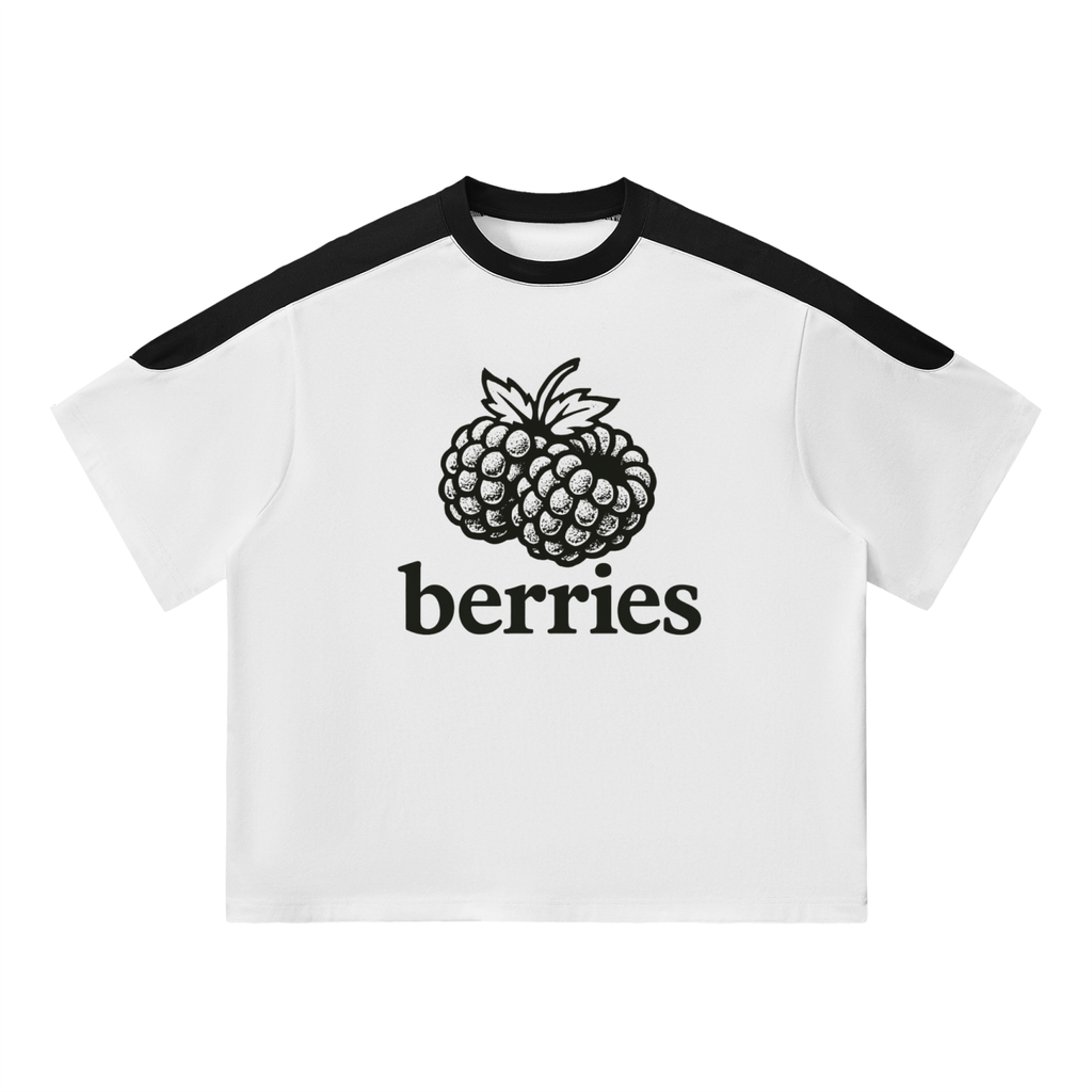 Berries Color Block Oversized T-Shirt