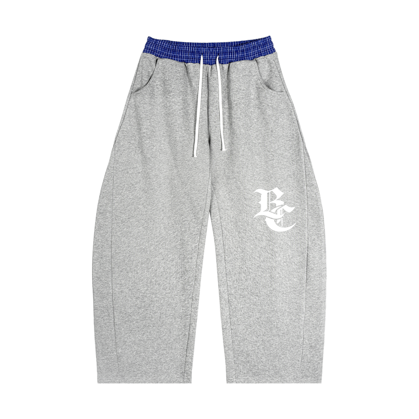 BC Plaid Waistband Barrel Sweats