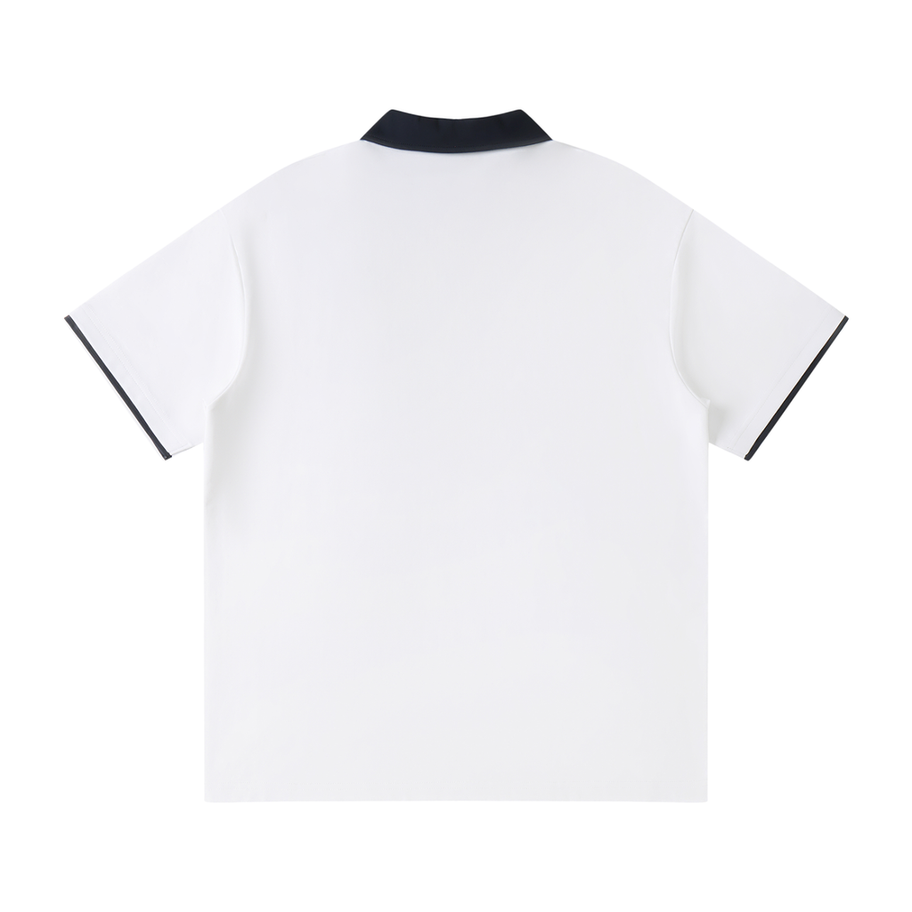 Berries Bee Contrast Collar Raglan Polo Shirt