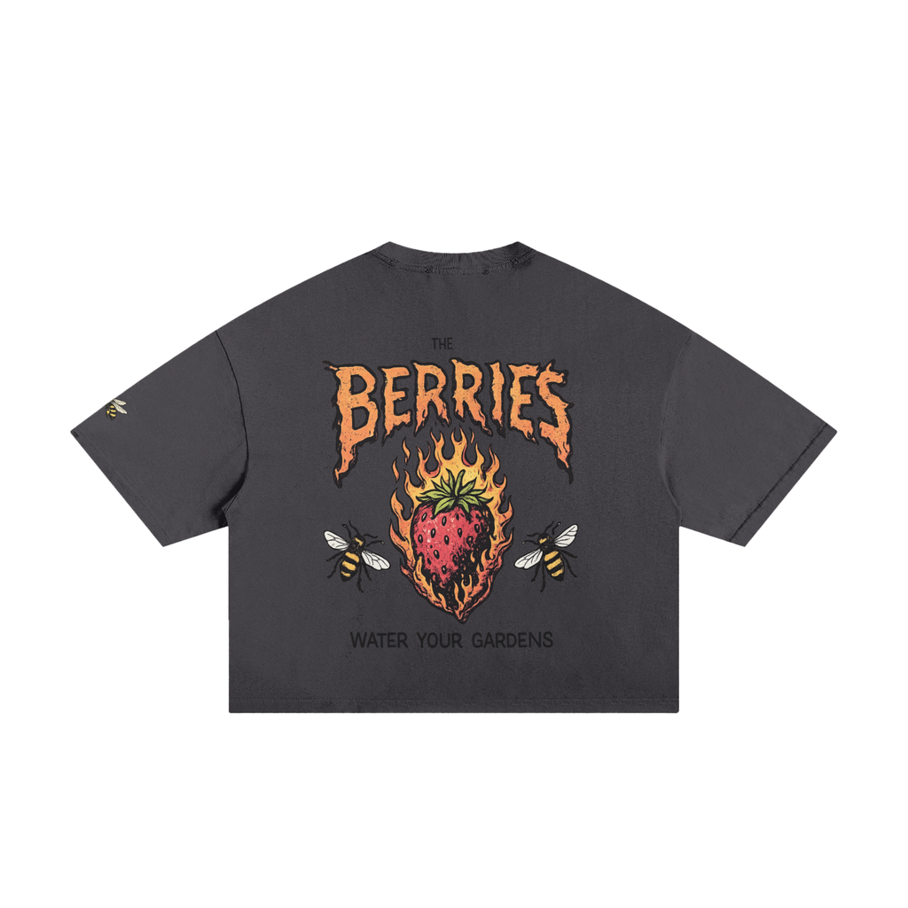 Berries Bee Classic Frayed Boxy Tee