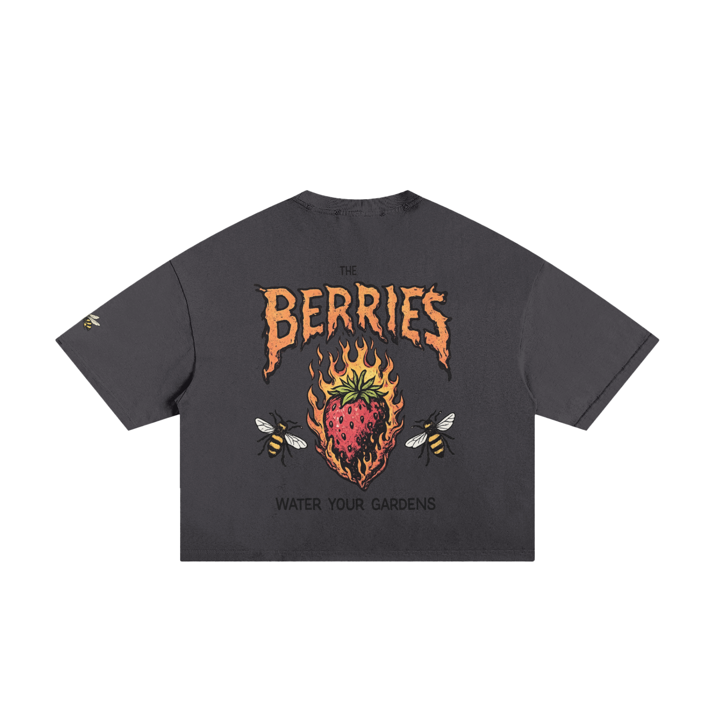 Berries Bee Classic Frayed Boxy Tee