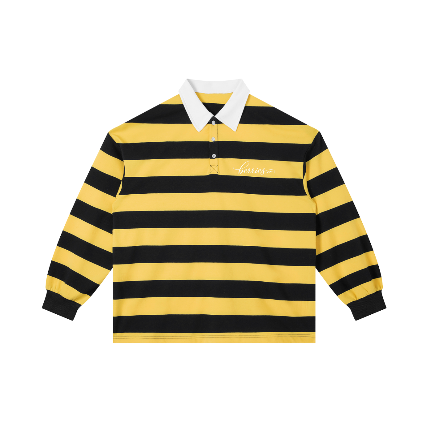 Berries Bee Striped Polo Shirt